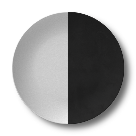 Black and White Family Plate Sets