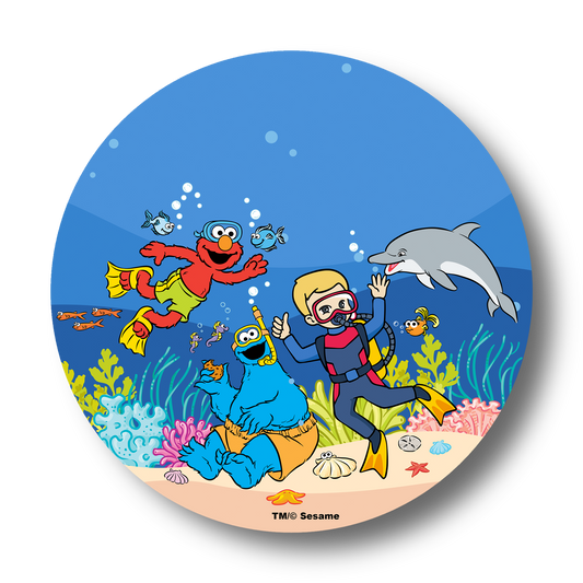 Sesame Street® Marine Biology Plates – Colorfull Plates® (Multiple Characters!)