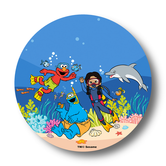 Sesame Street® Marine Biology Plates – Colorfull Plates® (Multiple Characters!)