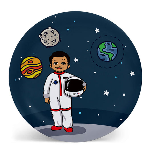 Percy Kid Astronaut Plate