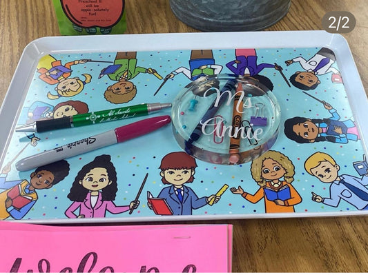 How to Style a Tray for Classrooms, Back to School Edition