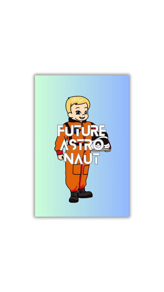 Ombré Future Astronaut Sticker