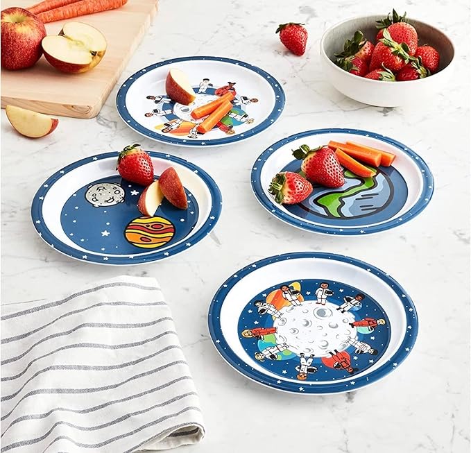 Four Piece Plate Set- Astronauts