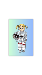 Ombré Future Astronaut Sticker