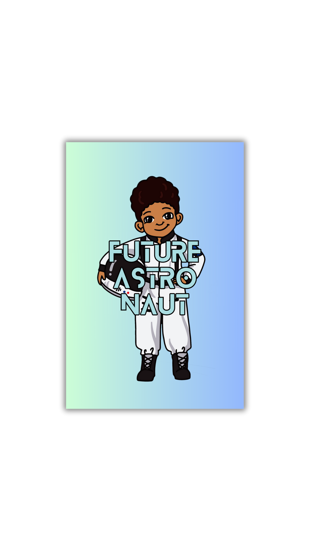 Ombré Future Astronaut Sticker