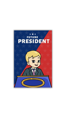 Color Block Future President Sticker