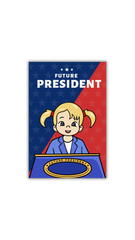 Color Block Future President Sticker