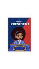 Color Block Future President Sticker