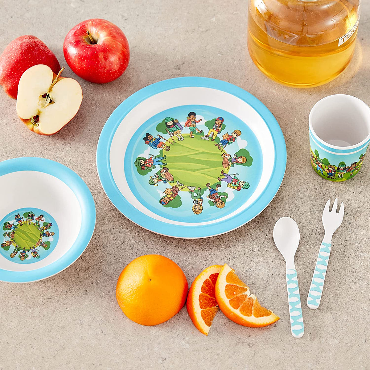 Together in Nature  Hikers 5-Piece Mealtime Set