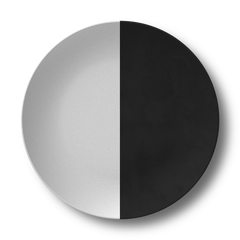 Black and White Family Plate Sets