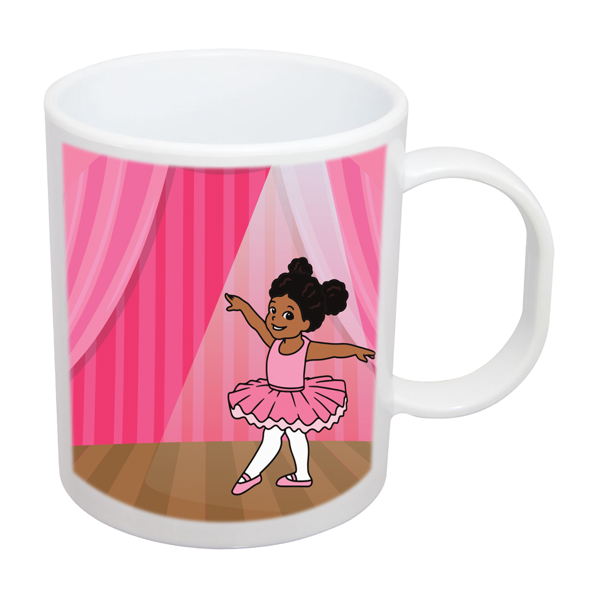 Quick Ship Pink Ballerina Mugs