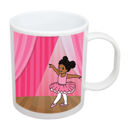 Quick Ship Pink Ballerina Mugs