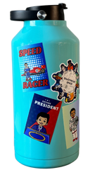 Color Block Future President Sticker