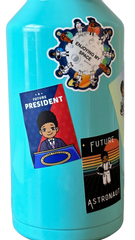 Color Block Future President Sticker