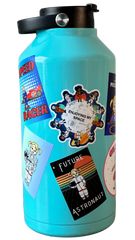 Retro Rectangle Astronaut Sticker