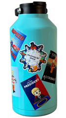 Color Block Future President Sticker