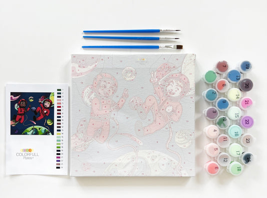 New! Astronaut Paint-By-Numbers Canvas Kit (Limited Edition)