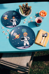 Canes Kid Astronaut Plate