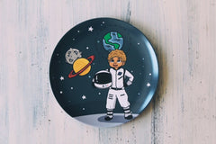 Canes Kid Astronaut Plate