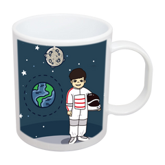 Leo Kid Astronaut Plate