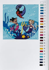 New! Mermaid Paint-By-Numbers Canvas Kit (Limited Edition)