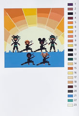 New! Ninja Paint-By-Numbers Canvas Kit (Limited Edition)