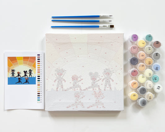 New! Ninja Paint-By-Numbers Canvas Kit (Limited Edition)