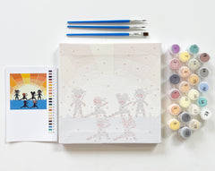 New! Ninja Paint-By-Numbers Canvas Kit (Limited Edition)