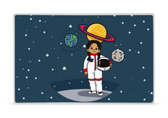 Shaula Kid Astronaut Plate